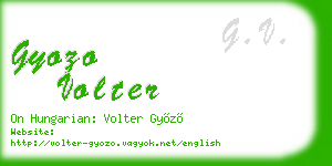 gyozo volter business card