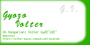 gyozo volter business card